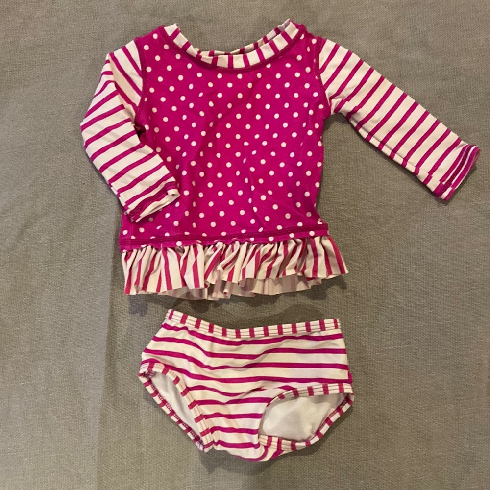Babies 2 piece pink swimsuit